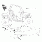 R10VH76 ALL OPTIONS/VY76AZ RANGER RZR 800 EFI Тело, боковые сетки