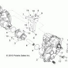 R10VH76 ALL OPTIONS/VY76AZ RANGER RZR 800 EFI Drive train, gearcase, carrier mounting (built 5 / 17 / ...