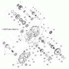 R10VH76AB/AO/AQ/AW RANGER RZR Drive train, main gearcase internals 1 (built 5 / 17 / 1...