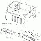 A11RB42AA/A11RD50AA/AB/A11RF50AA RANGER Cab frame
