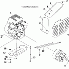 C11RB63AA UTV 1500 2X4 Крепление двигателя