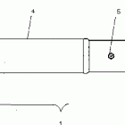 A10RF50AB RANGER 500 6X6 Mid driveshaft