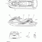 WAVE RUNNER FZR-GX1800AHR/GX1800AHK Наклейки