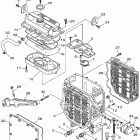 FX Cruiser High Output-FX1100-D/FX1100-D/FX1100A-D/FX1100-D Масляный картер