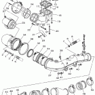 FX Cruiser High Output-FX1100-D/FX1100-D/FX1100A-D/FX1100-D Выхлопная система 1