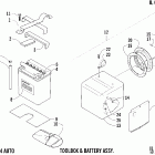 40 4x4 Auto Storage box and battery assembly