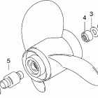 BJ25E4SUC Винт гребной