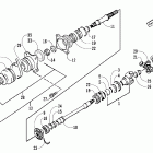 400-500 Manual Secondary drive assembly (4x4)