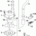 J115PL4SDA Water pump up to sn 032266