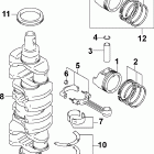 J115PX4SOR, BJ115PX4SOR Коленчатый вал , поршни