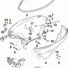 J15TEL4SOA Нижний кожух двигателя