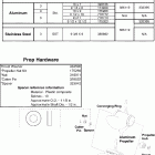 J15WRLSOB Propellers & hardware