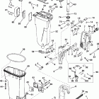 J50PLSOC Exhaust housing   /   stern bracket