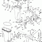 J40RSRS Exhuast housing & stern bracket