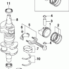 J50PL4SRM Коленчатый вал , поршни