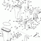 J40PLSTD Exhaust housing  /  stern bracket