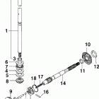 J10R4SNF 4-Stroke, Tiller,  Rope, Carburetor, White, 15 Валы и шестерни