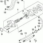 J10R4SNF 4-Stroke, Tiller,  Rope, Carburetor, White, 15 ТОПЛИВНЫЙ НАСОС
