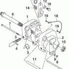 J10RL4SNF 4-Stroke, Tiller,  Rope, Carburetor, White, 20 КРОНШТЕЙН КРЕПЛЕНИЯ К ТРАНЦУ