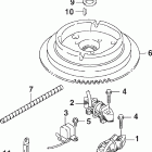 J10RL4SNF 4-Stroke, Tiller,  Rope, Carburetor, White, 20 Маховик