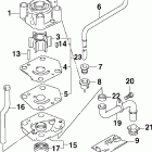 J10RL4SNF 4-Stroke, Tiller,  Rope, Carburetor, White, 20 ВОДЯНОЙ НАСОС