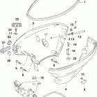 J10TE4SNF 4-Stroke, Tiller electric, Carburetor, White, 15 in., Нижний кожух двигателя