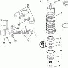 J115PXSNF Carbureted, 25 in. shaft, White, Remote, Elec, TNT, Коленчатый вал & Поршень