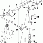 J15TEL4SNF 4-Stroke, Tiller electric, Carburetor, White, 20 in., Вал переключения