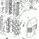 J175PLSNF Carbureted, 20 in. shaft, Smoke Карбюратор и впускной коллектор