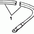 J25ELSNF Electric start, Carb, White, Remote, 20 in., 4 Amp Alt Battery cable