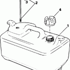 J25TELSNF Electric strart,  White, Tiller, 20 in., 4 Amp Alt Топливный бак - 6 галлон