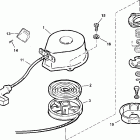 J3RSNF Carbureted, Rope start, Neutral & Forward, White ПУСКОВОЙ МЕХАНИЗМ
