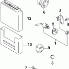 J40PL4SNF 4-Stroke, Remote, White, 20 in. shaft, Power Trim&Tilt Электрика