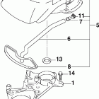 J40PL4SNF 4-Stroke, Remote, White, 20 in. shaft, Power Trim&Tilt Кожух маховика