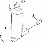 J40RLSNF 20 in. shaft, White, Tiller, Rope, Touch Trim Цилиндр наклона