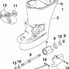 J50PL4SNF 4-Stroke, Remote, White, 20 in. shaft, Power Trim&Tilt Кожух Вертикального вала