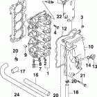 J60PL4SNF 4-Stroke, Elec. Start, TNT, 20 IN. shaft ГОЛОВКА ЦИЛИНДРА