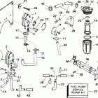 J105WELSIF commercial, elec start, 20 in shaft Топливный насос и фильтр