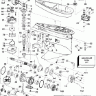 J105WRYSIF commercial, rope start, 22.5 in shaft Редуктор