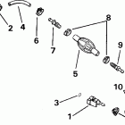 J10RLSIM rope start, tiller, 20 in shaft Fuel hose & primer bulb - 5 / 16 in. i.d. (optional)