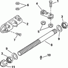 J150VLSIF elec start, TNT, 20 in shaft, wht Dual steering connector kit - optional