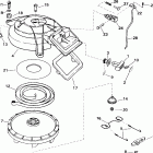 J15WRLSIR commercial, rope start, tiller, 20 in shaft Ручной стартер