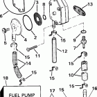 J25JRSIE jet drive, rope start, tiller, 15 in shaft ТОПЛИВНЫЙ НАСОС