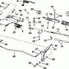 J25JRSIE jet drive, rope start, tiller, 15 in shaft Румпель