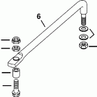 J25RL3SIE rope start, tiller, 20 in shaft Steering link kit - z