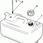J25RLSID rope start, tiller, 20 in shaft Топливный бак - 6 галлон