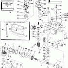 J25TELSIS elec start, tiller, 20 in shaft Редуктор