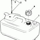 J25TELSIS elec start, tiller, 20 in shaft Топливный бак - 6 галлон