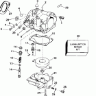J25TESIS elec start, tiller, 15 in shaft Карбюратор