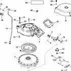 J25TVL3SIE elec start, tiller, 20 in shaft, wht Ручной стартер